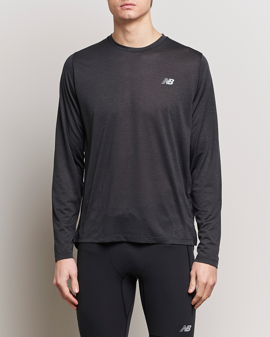 Herr | Kläder | New Balance Running | Athletics Run Long Sleeve T-Shirt Black