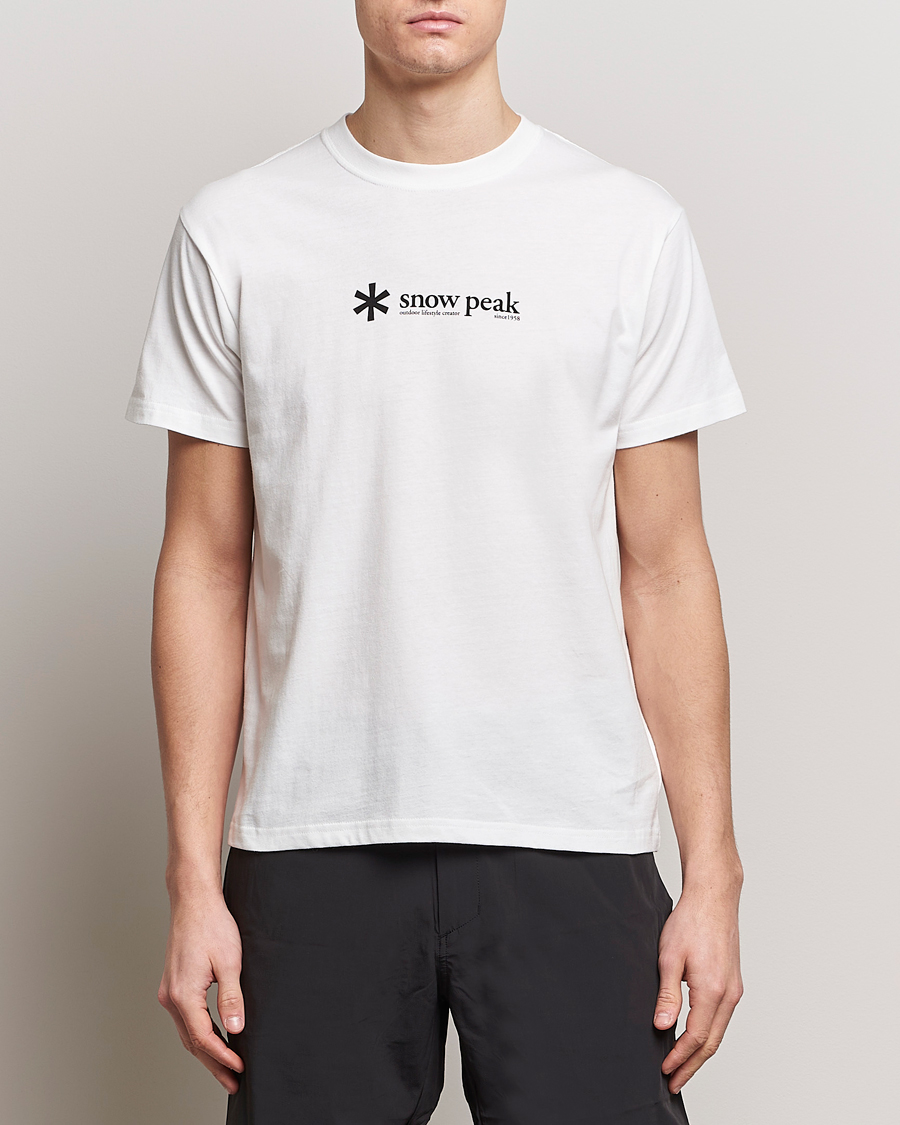 Herr | Snow Peak | Snow Peak | Soft Cotton Logo T-Shirt White