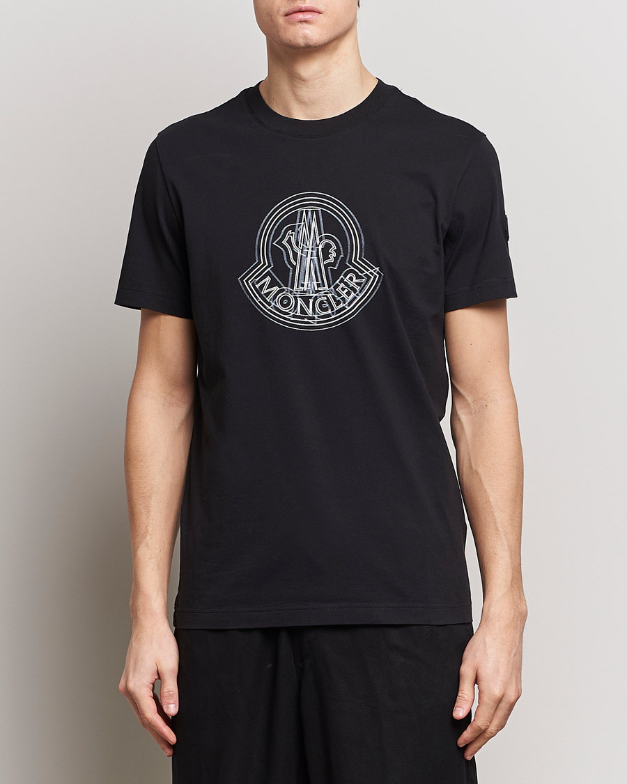 Herr | Svarta t-shirts | Moncler | 3D Logo T-Shirt Black