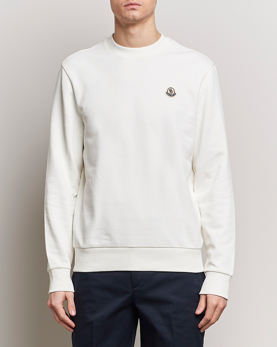 Herr | Luxury Brands | Moncler | Logo Sweatshirt Off White