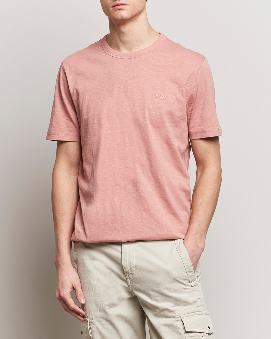 Herr | BOSS | BOSS ORANGE | Tegood Crew Neck T-Shirt Open Pink