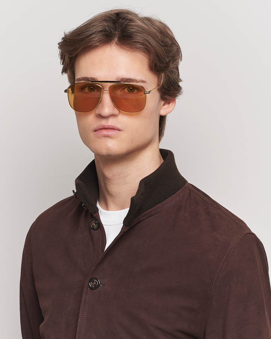 Herr | Tom Ford | Tom Ford | Jaden FT1017 Metal Sunglasses Gold/Brown