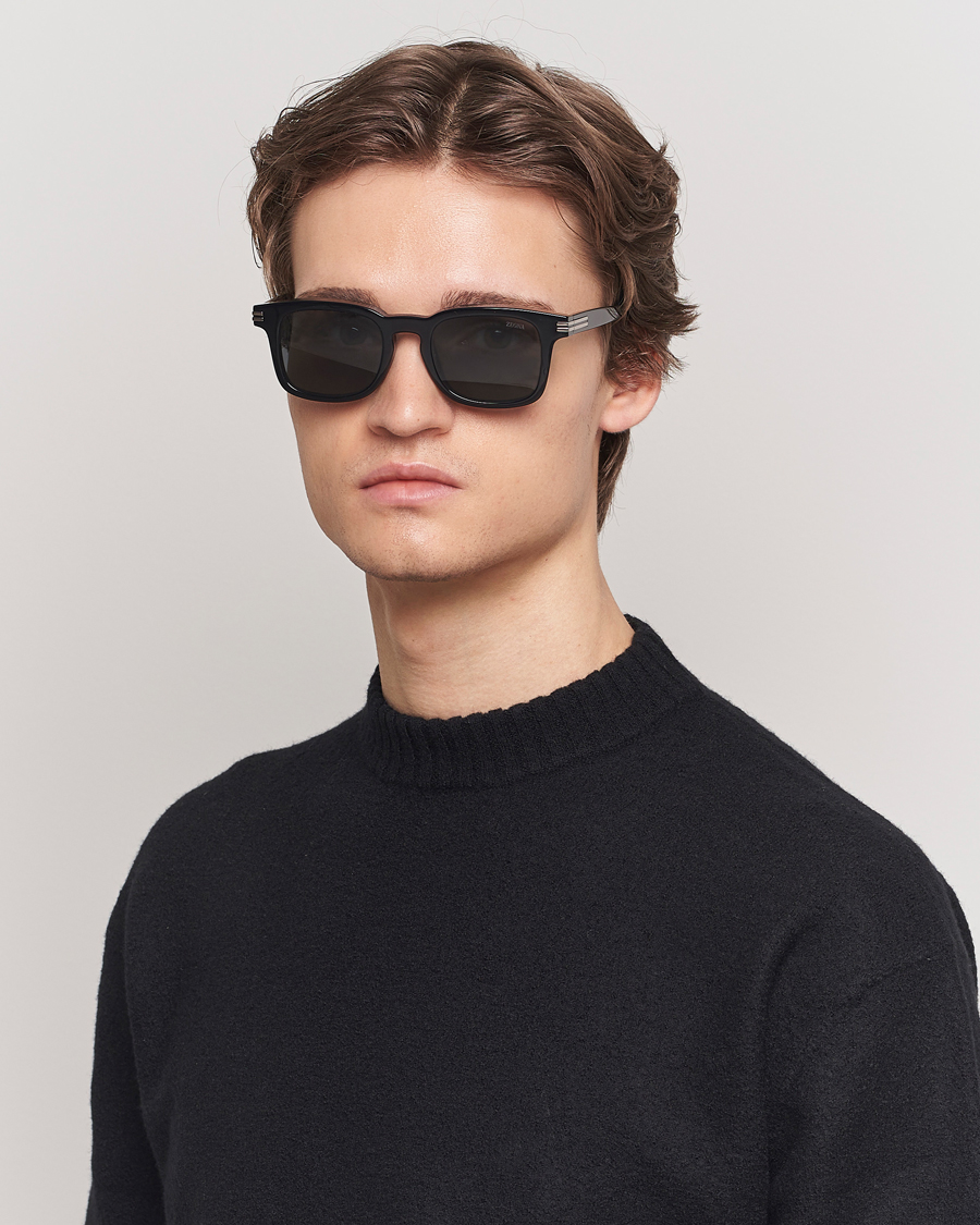 Herr | Italian Department | Zegna | EZ0230 Sunglasses Black/Smoke