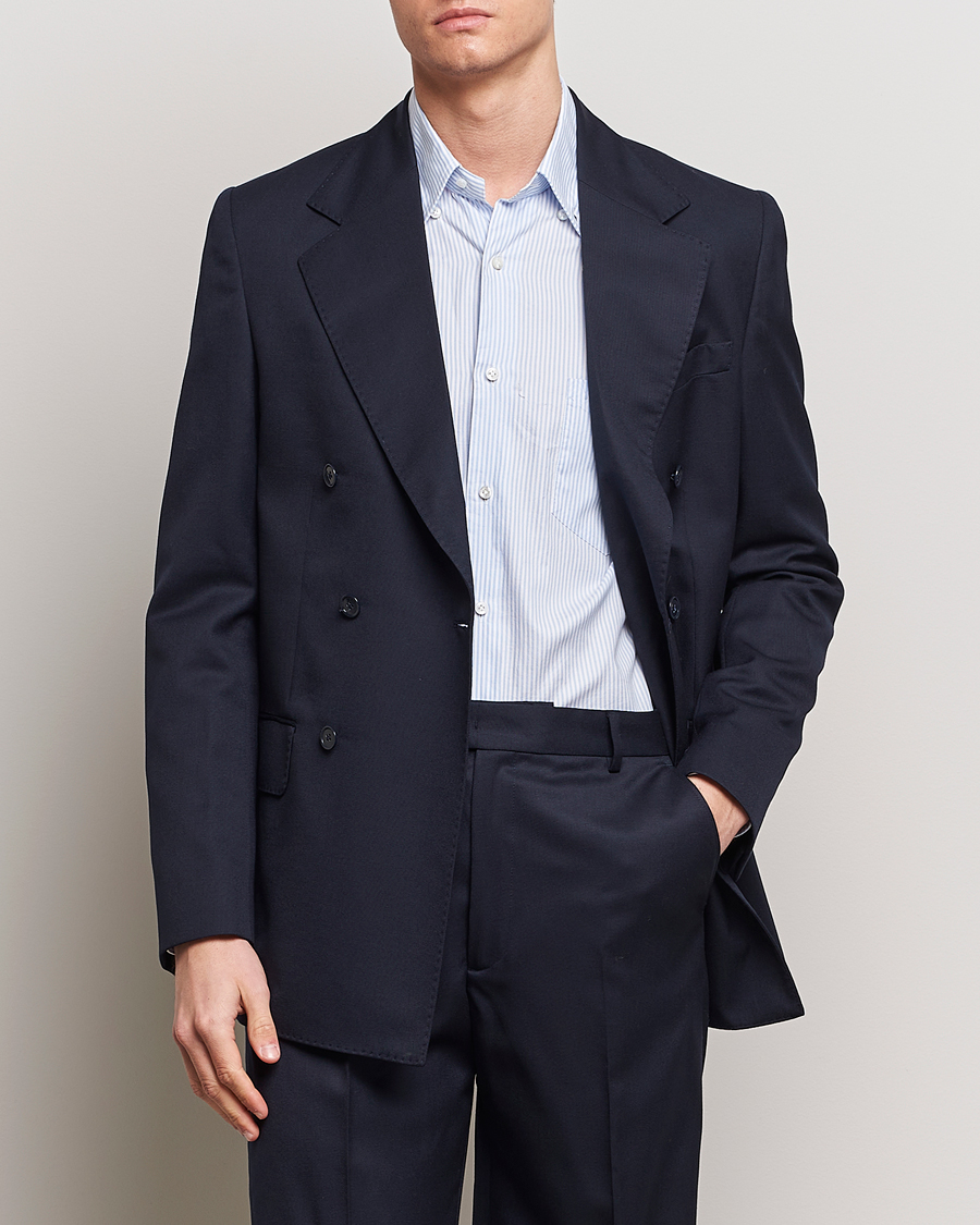 Herr | Kavajer | A Day\'s March | Welland Double Breasted Blazer Navy