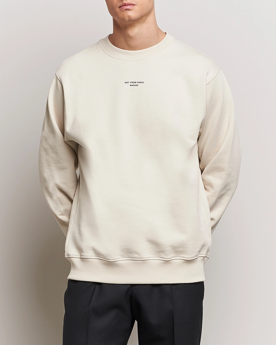 Herr | Drôle de Monsieur | Drôle de Monsieur | Classic Slogan Sweatshirt Mastic