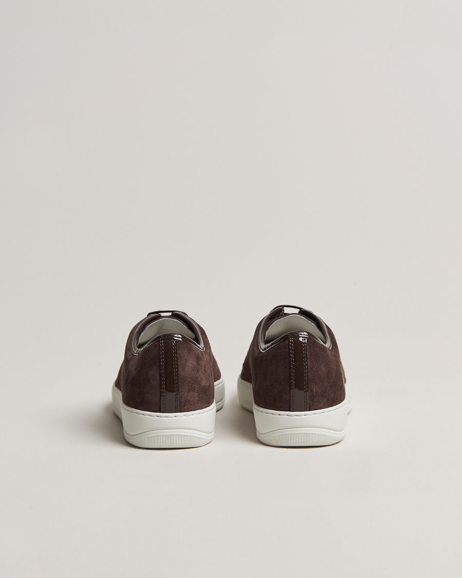 Herr | Sneakers | Lanvin | Patent Cap Toe Sneaker Dark Brown