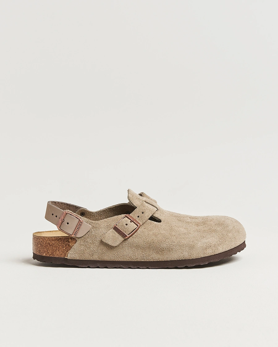 Herr | Sandaler & Tofflor | BIRKENSTOCK | Tokio Classic Footbed Taupe Suede