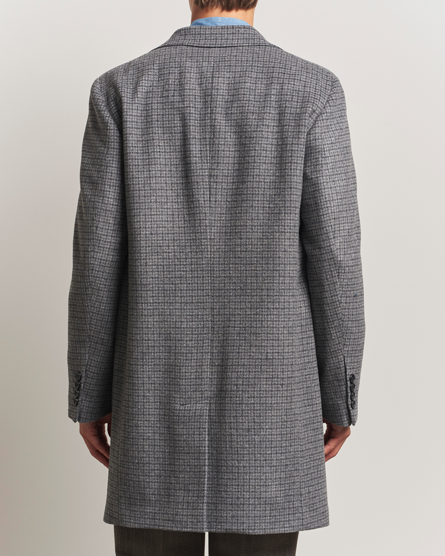 Herr | Jackor | GANT | Classic Wool Houndstooth Coat Black