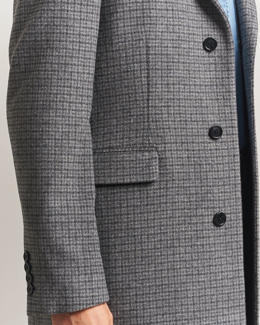 Herr | Jackor | GANT | Classic Wool Houndstooth Coat Black