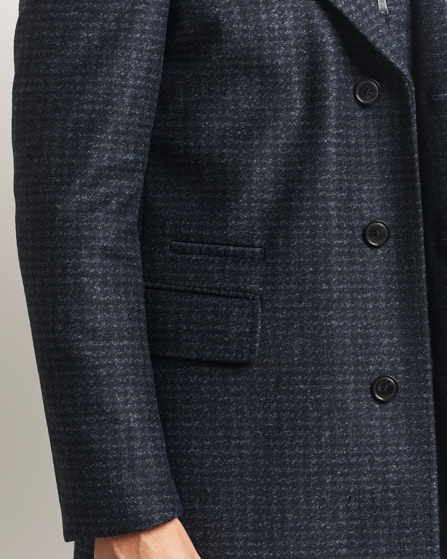 Herr | Jackor | BOSS BLACK | Hyde Wool Bib Coat Dark Blue