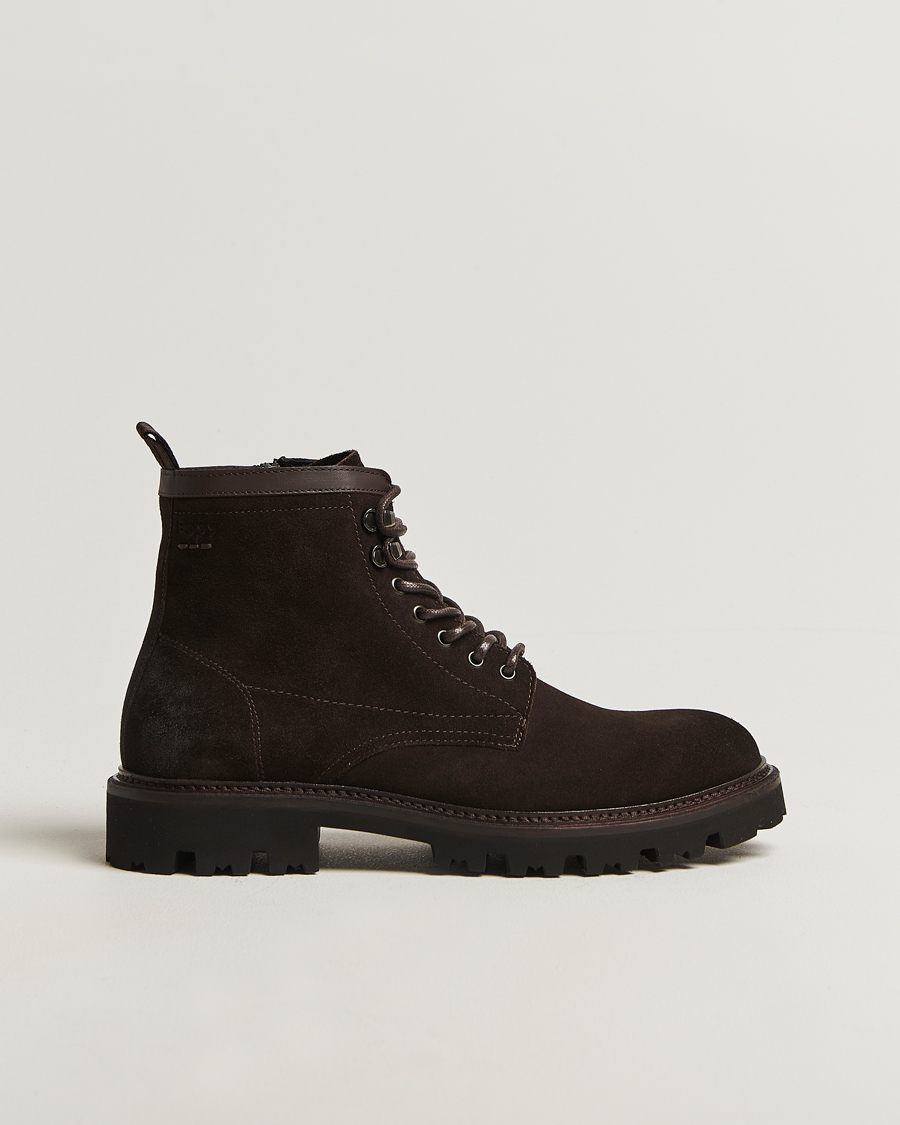 Herr | Kängor | BOSS BLACK | Julyo Suede Boot Dark Brown