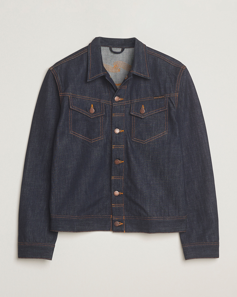 Herr | Jackor | Nudie Jeans | Conny Denim Jacket Dry Streaky Mid Blue