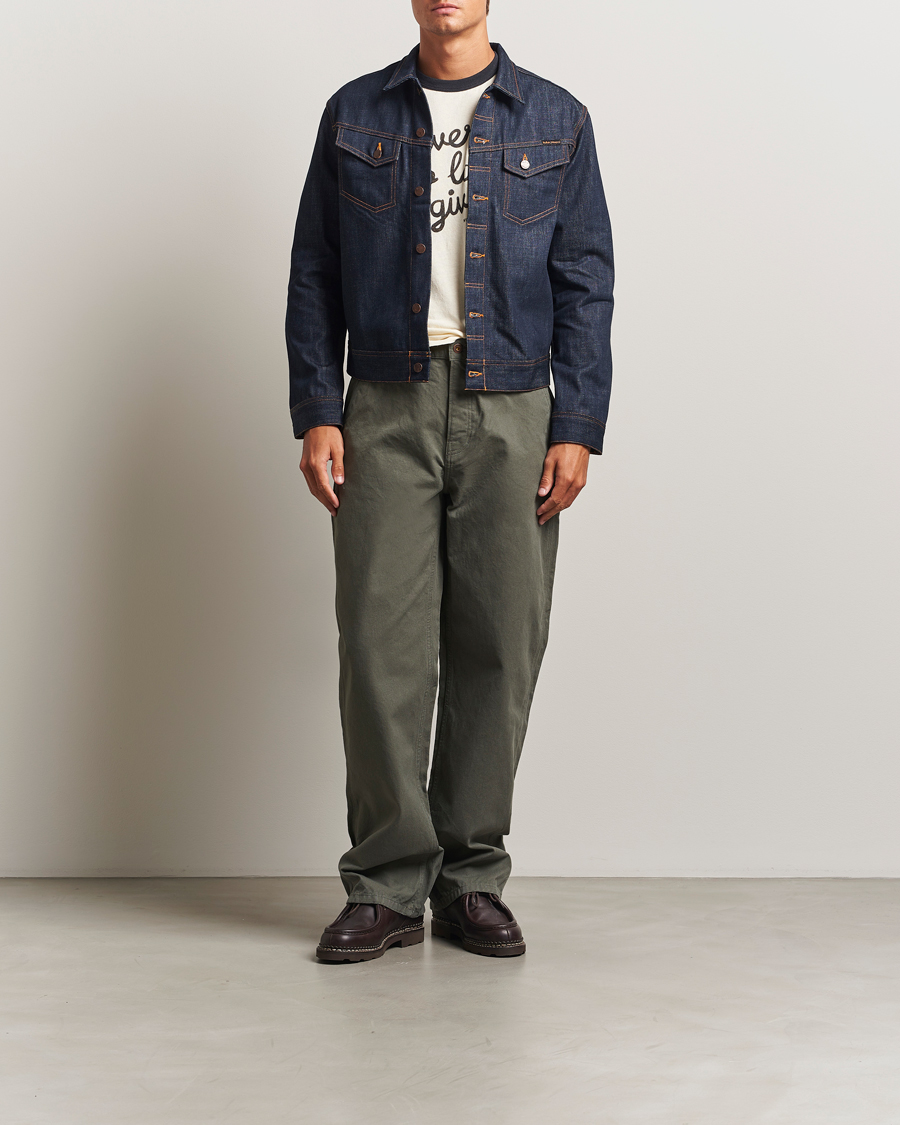 Herr | Jackor | Nudie Jeans | Conny Denim Jacket Dry Streaky Mid Blue