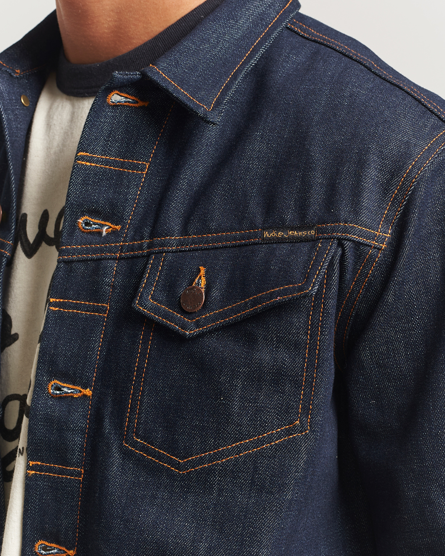 Herr | Jackor | Nudie Jeans | Conny Denim Jacket Dry Streaky Mid Blue