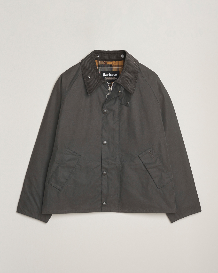 Herr | Jackor | Barbour Heritage | Transport Wax Jacket Grey