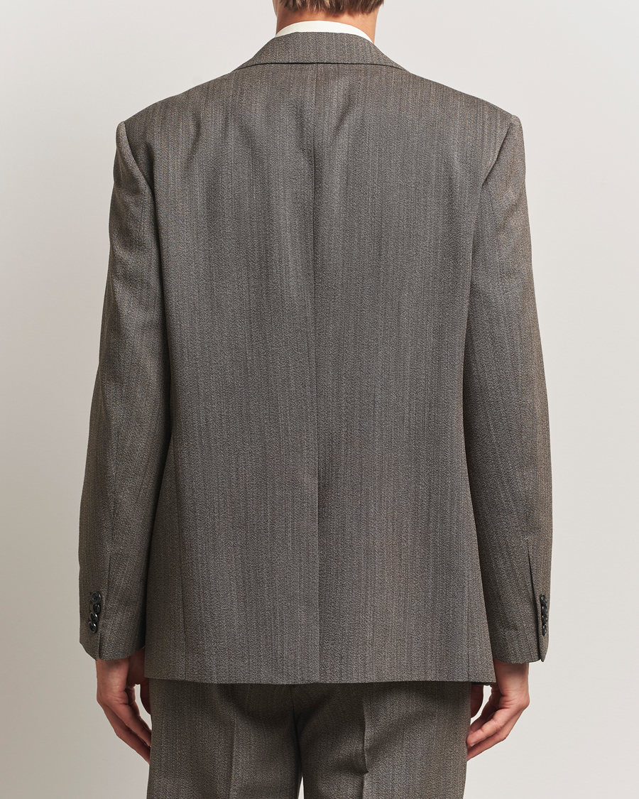 Herr | Kavajer | GANT 240 Mulberry Street | Herringbone Suit Jacket Deep Brown