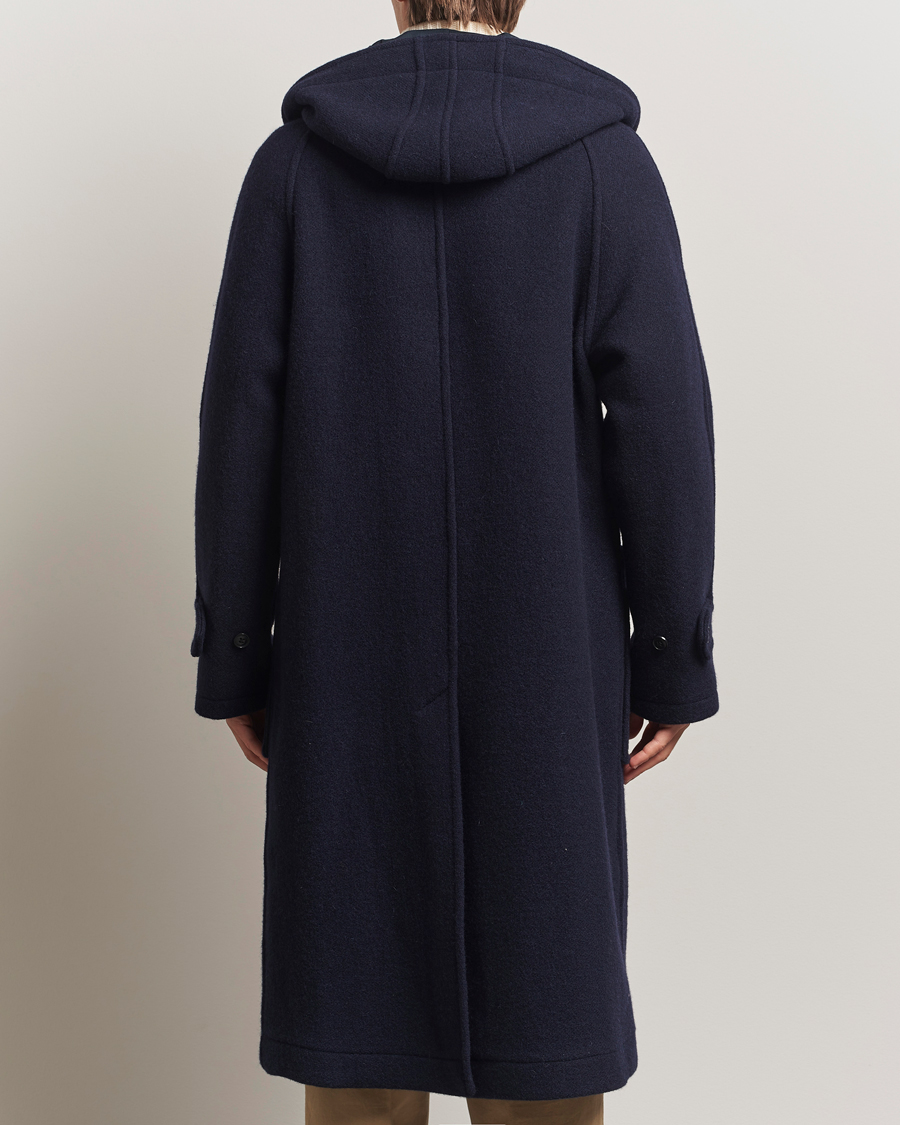 Herr | Jackor | Gloverall | Raglan Wool Coat Navy