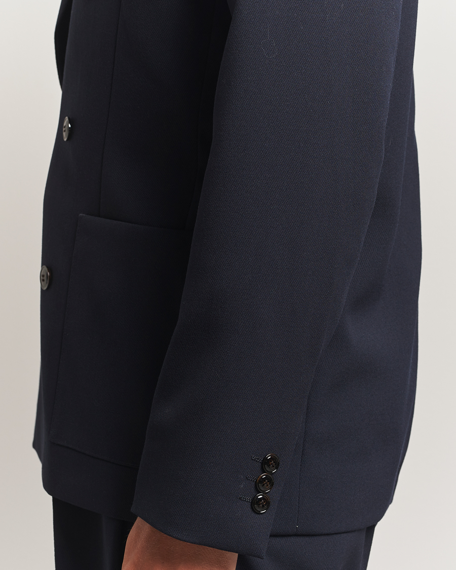 Herr | Kavajer | NN07 | Jordin Wool Double Breasted Blazer Deep Navy