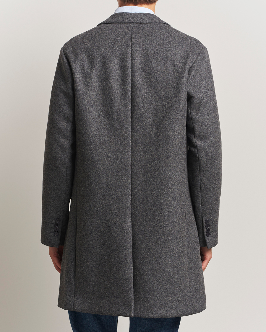 Herr | Jackor | NN07 | Austin Wool Coat Grey Melange