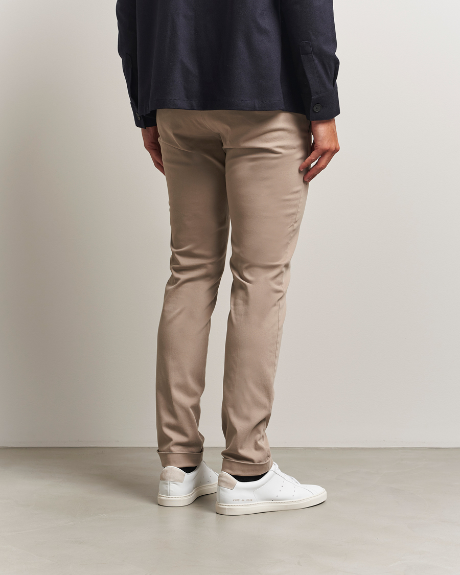 Herr | Byxor | Briglia 1949 | Slim Fit Cotton Stretch Chino Beige
