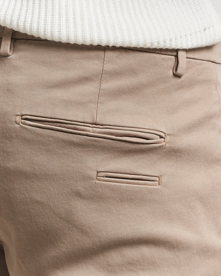 Herr | Byxor | Briglia 1949 | Slim Fit Cotton Stretch Chino Beige