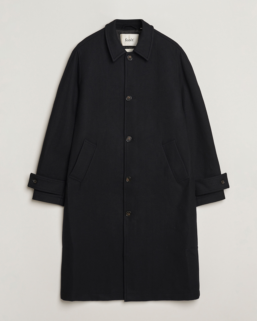 Herr | Jackor | Forét | Pine Wool Coat Black