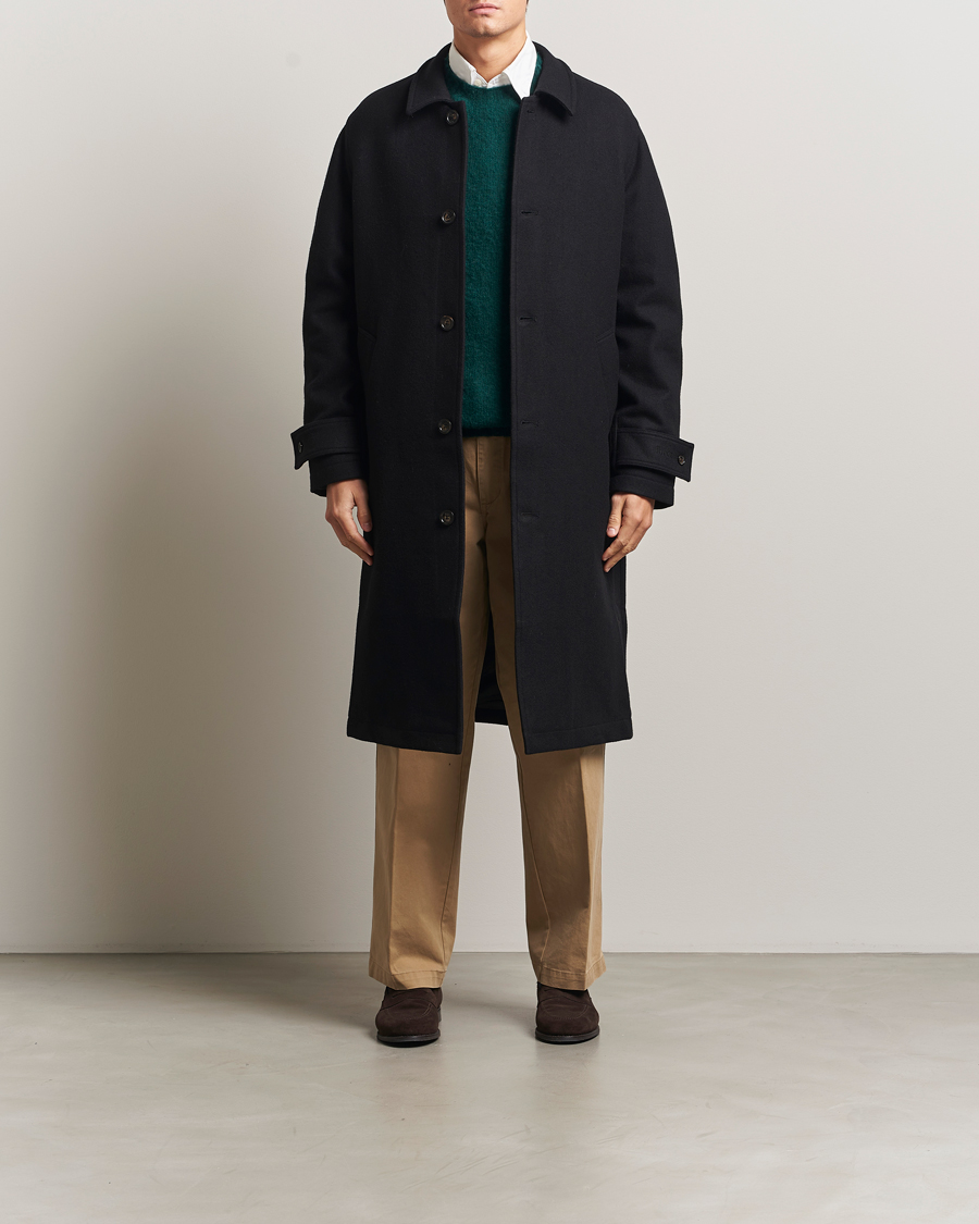 Herr | Jackor | Forét | Pine Wool Coat Black