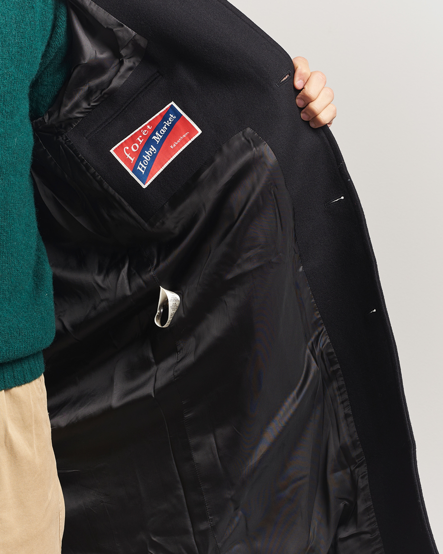 Herr | Jackor | Forét | Pine Wool Coat Black
