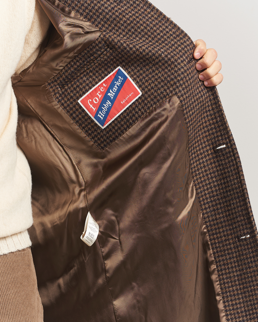 Herr | Jackor | Forét | Pine Wool Coat Brown