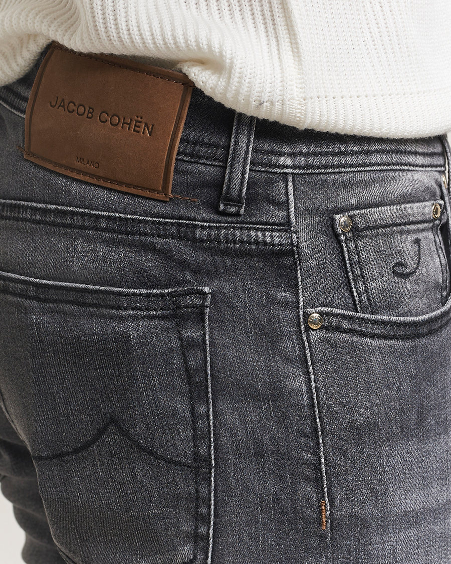 Herr | Jeans | Jacob Cohën | Bard Slim Fit Stretch Jeans Grey