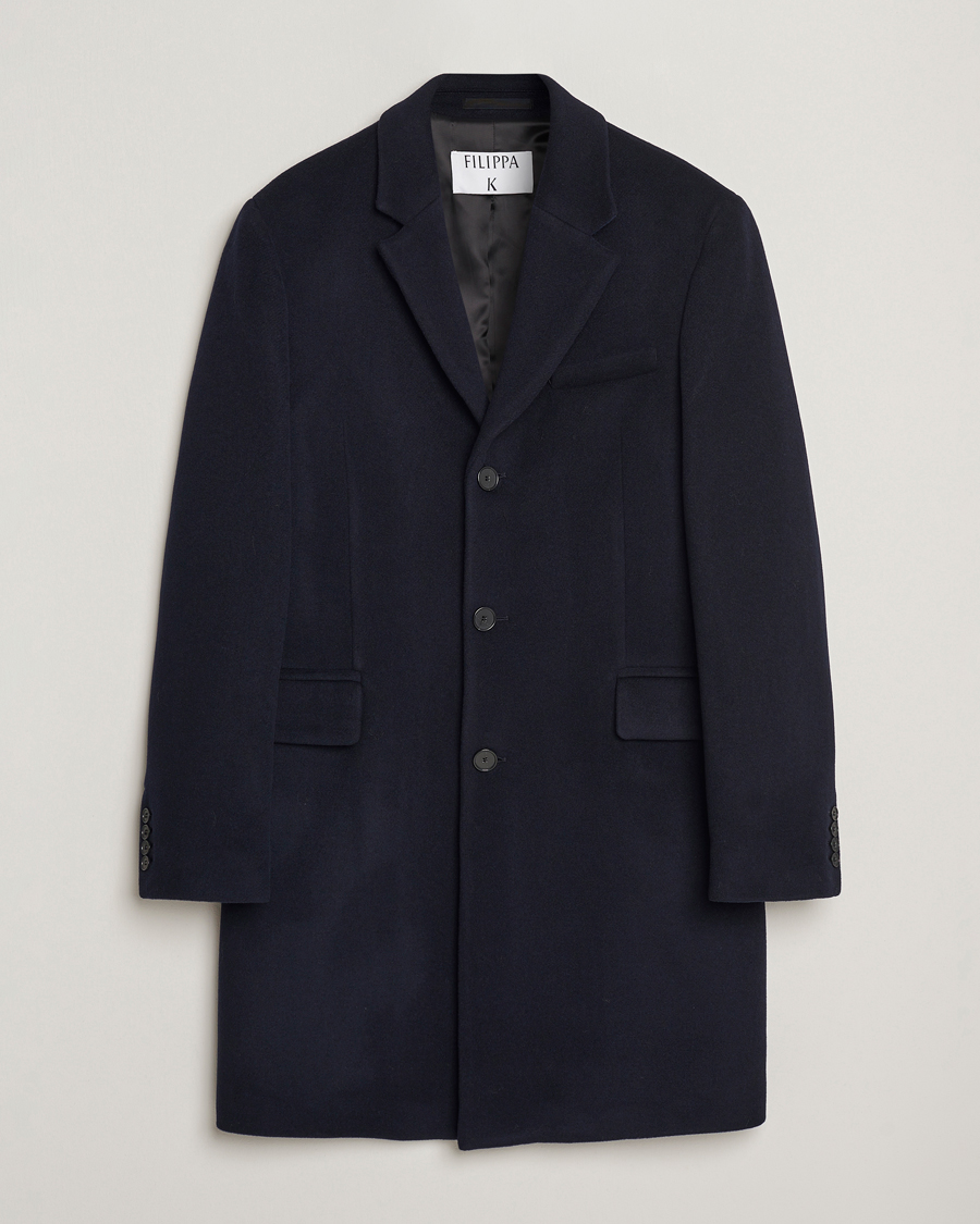 Herr | Jackor | Filippa K | William Wool Coat Navy