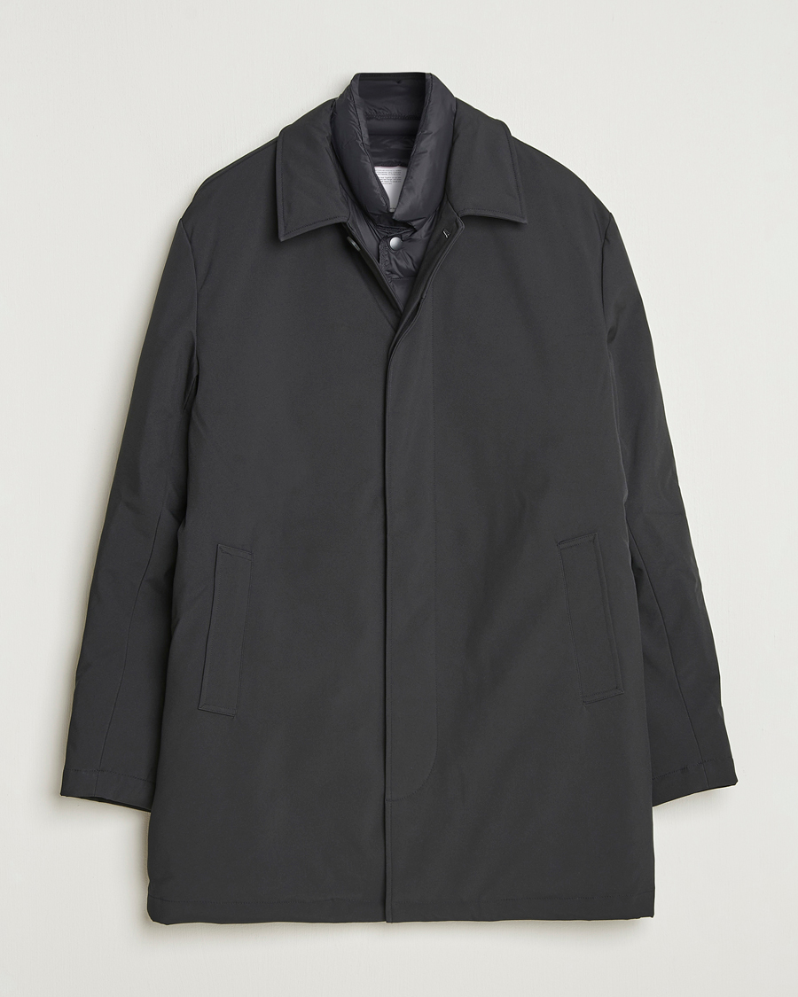 Herr | Jackor | KnowledgeCotton Apparel | Climateshell Padded Carcoat Black