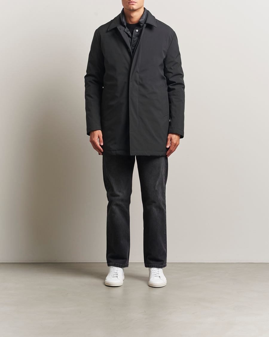Herr | Jackor | KnowledgeCotton Apparel | Climateshell Padded Carcoat Black