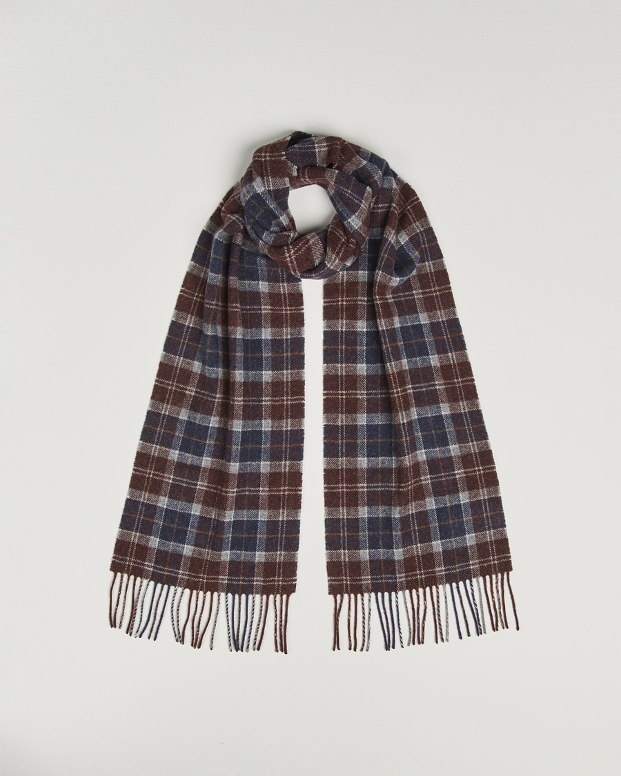 Herr | Halsdukar | Barbour Lifestyle | Tartan Lambswool Scarf Midnight Oak