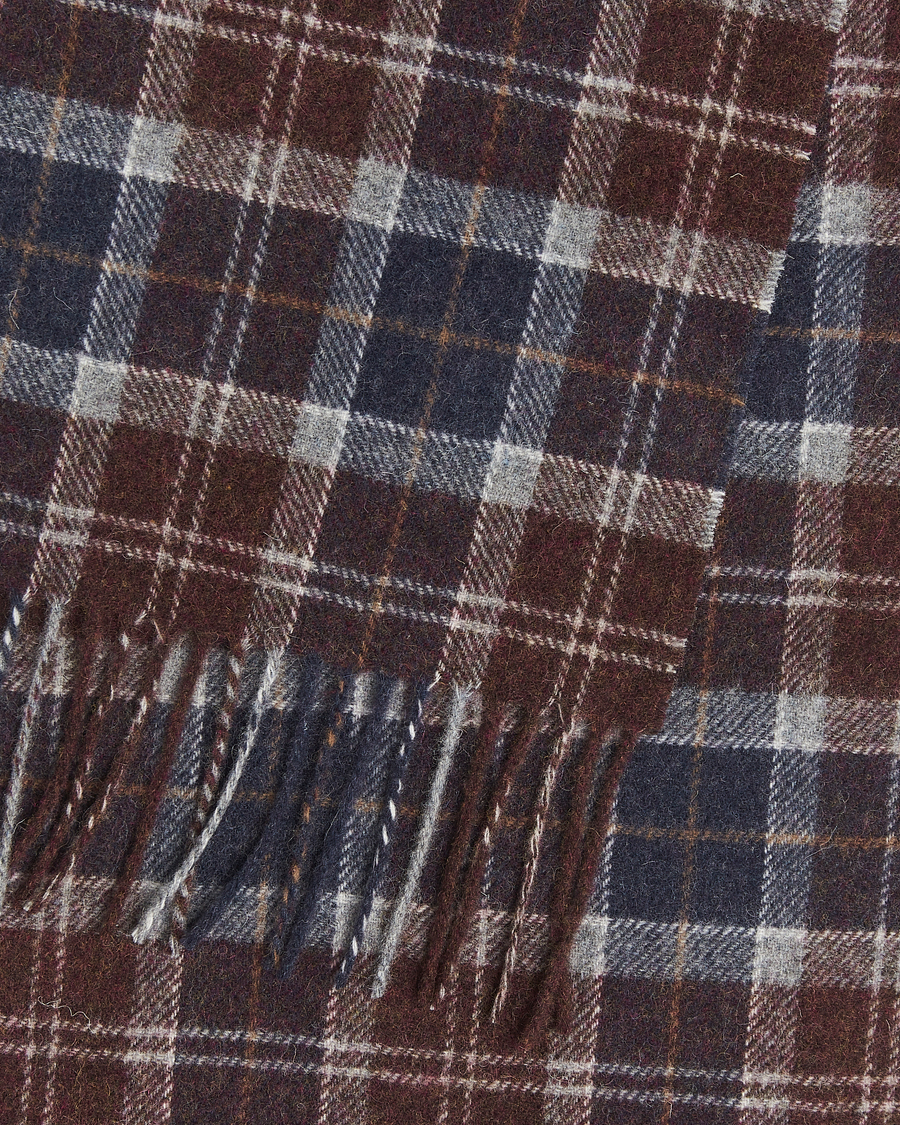 Herr | Halsdukar | Barbour Lifestyle | Tartan Lambswool Scarf Midnight Oak