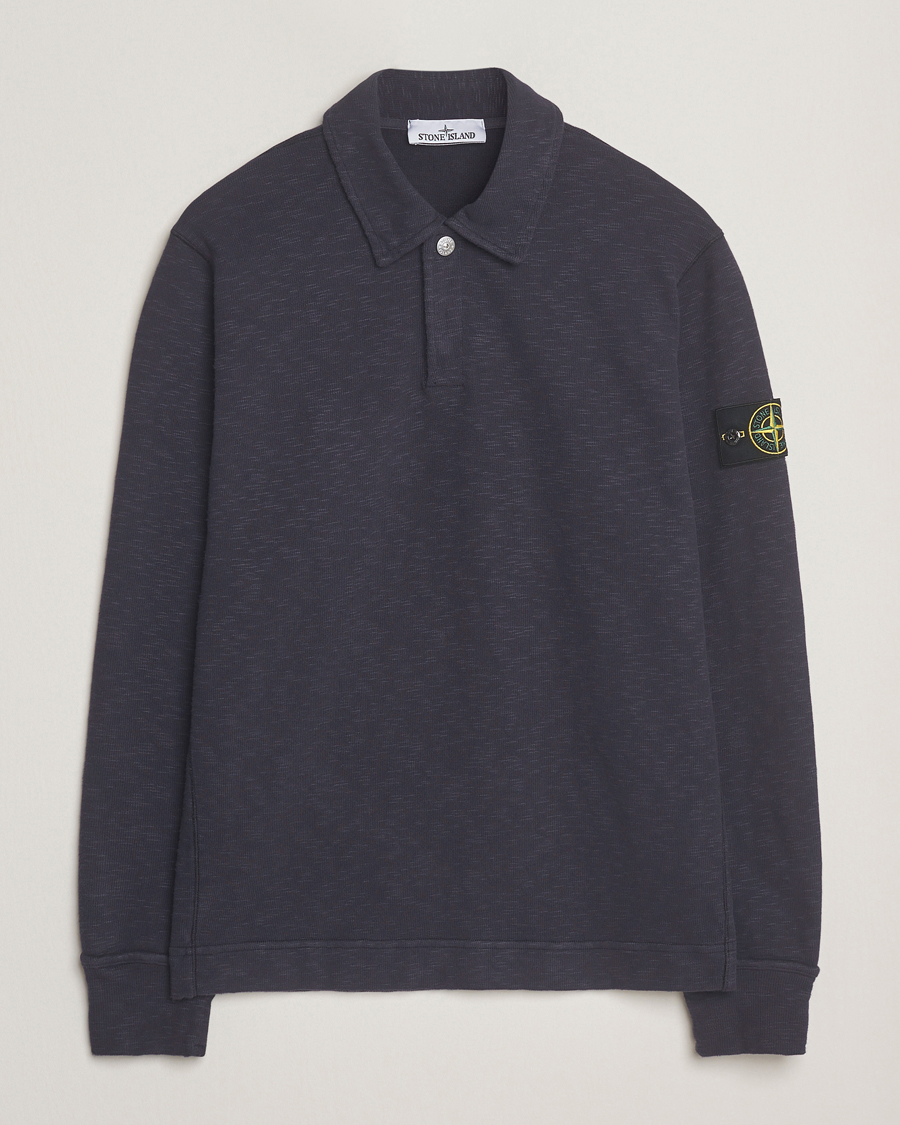 Herr | Tröjor | Stone Island | Vanisé Brushed Heavy Cotton Polo Ink