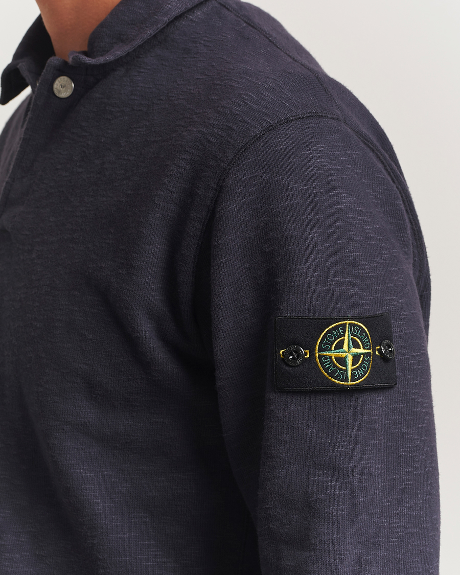 Herr | Tröjor | Stone Island | Vanisé Brushed Heavy Cotton Polo Ink