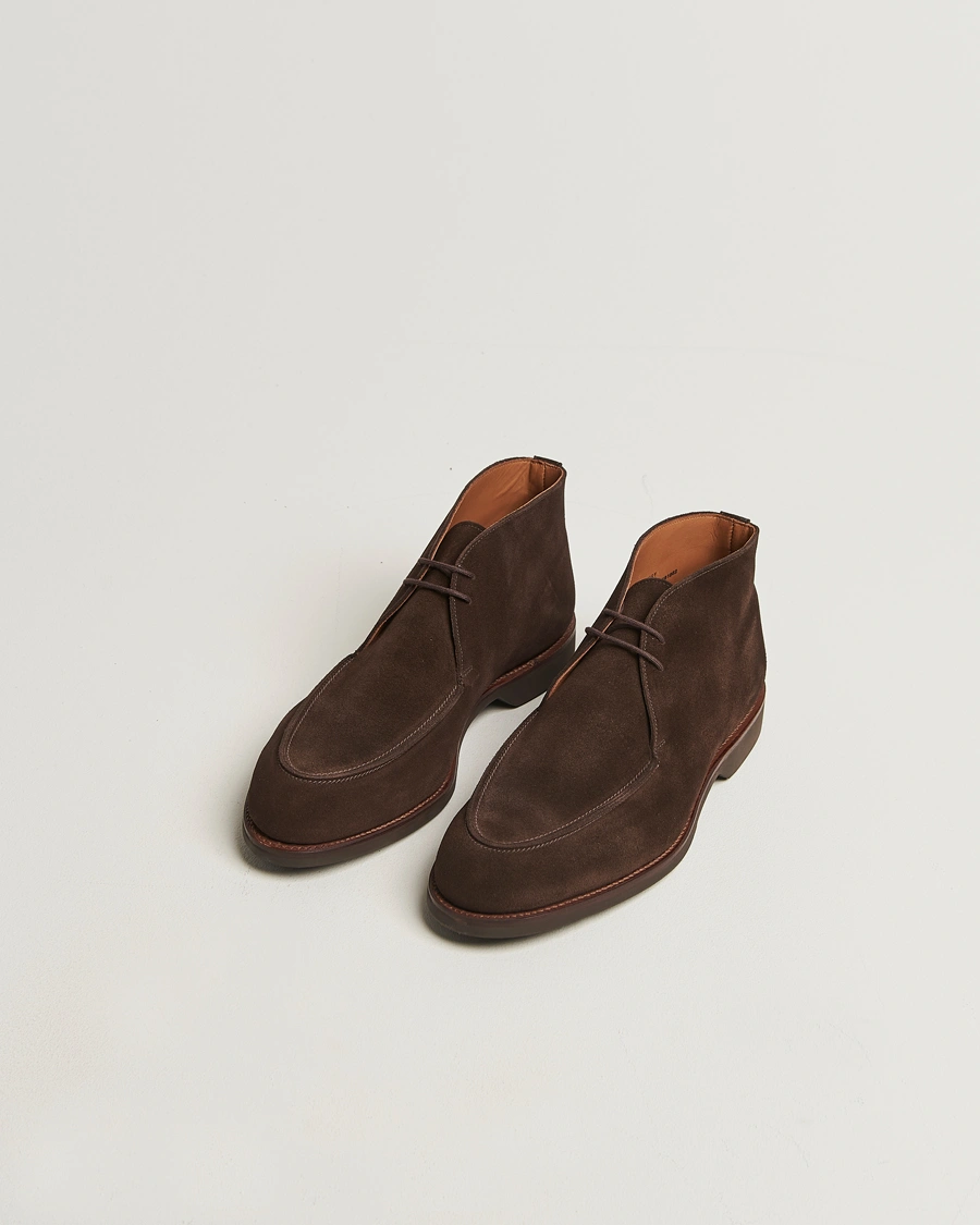 Herr | Kängor | Crockett & Jones | Bibury Chukka Boot Dark Brown Suede