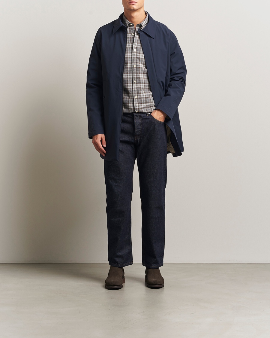 Herr | Jackor | Morris | Grant Car Coat Navy