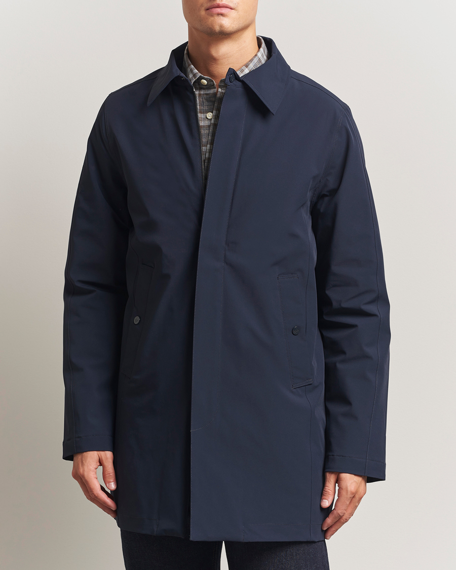 Herr | Jackor | Morris | Grant Car Coat Navy