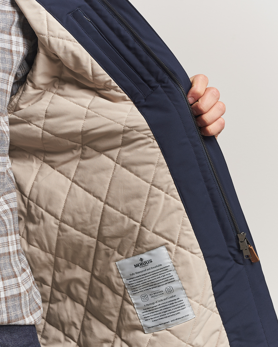 Herr | Jackor | Morris | Grant Car Coat Navy