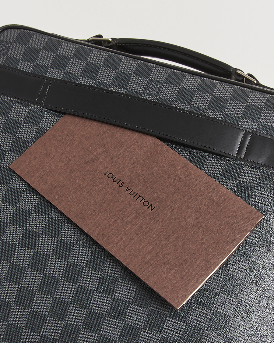Herr | Pre-Owned & Vintage Bags | Louis Vuitton Pre-Owned | Steve Briefcase Damier Graphite