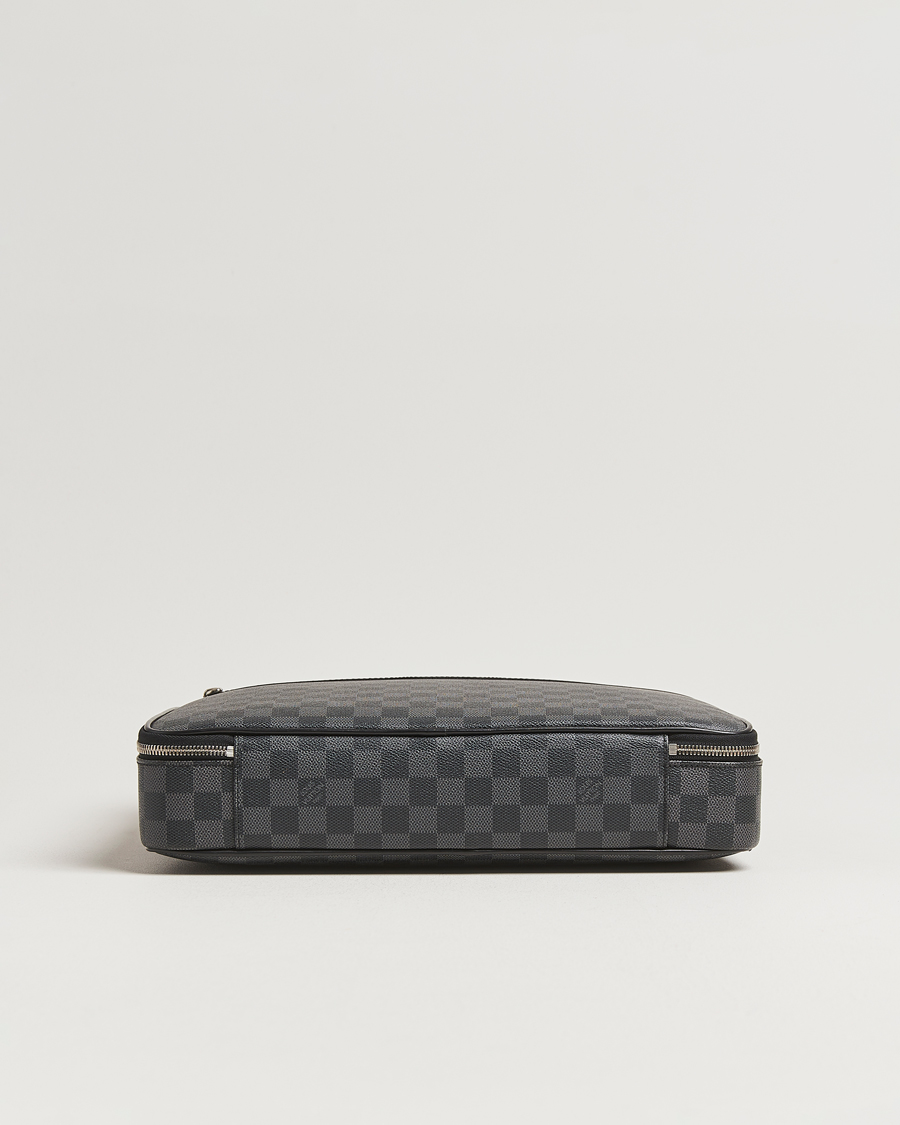 Herr | Pre-Owned & Vintage Bags | Louis Vuitton Pre-Owned | Steve Briefcase Damier Graphite