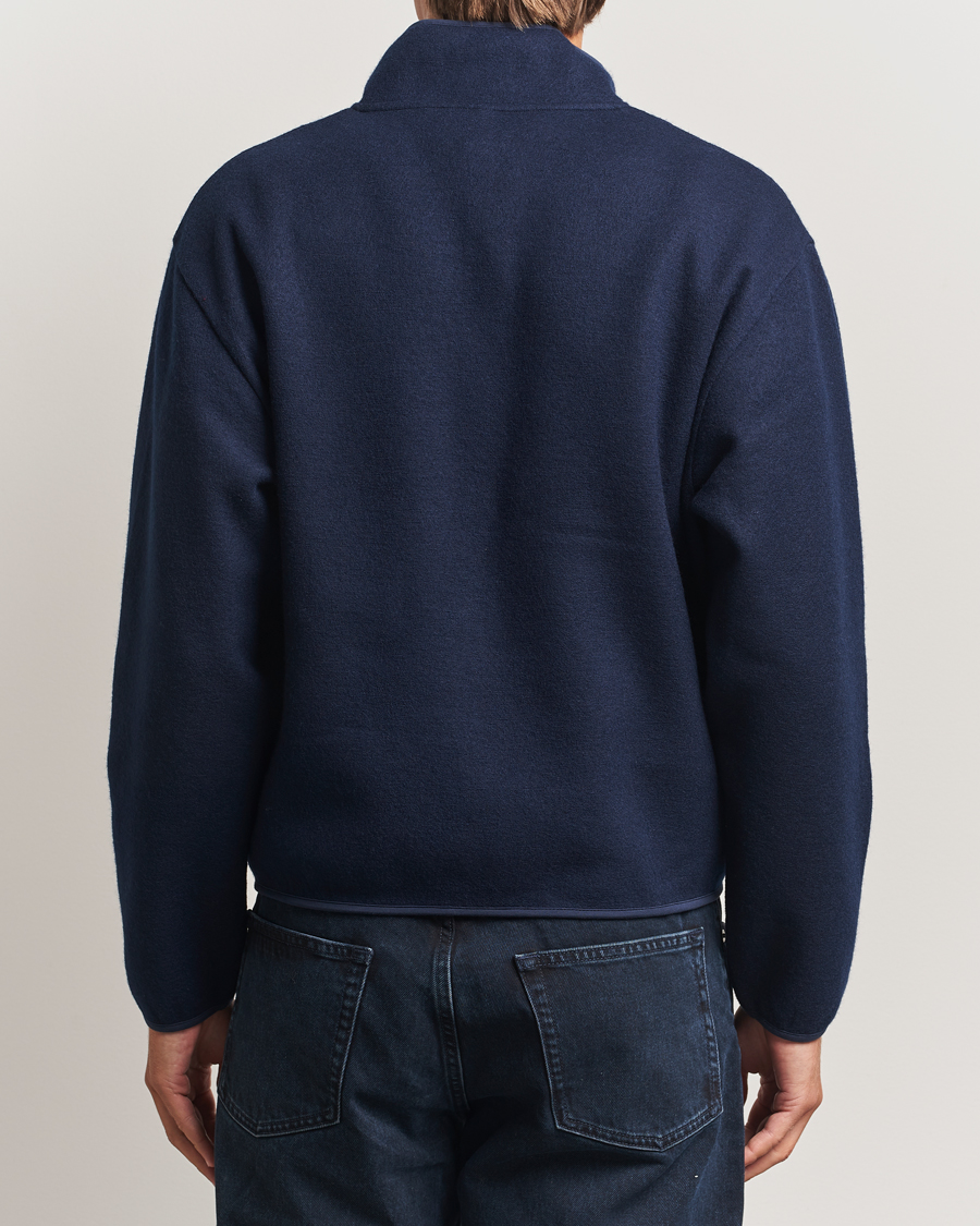 Herr | Tröjor | Sunflower | Wool Half Zip Navy