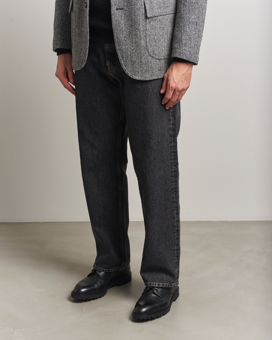 Herr | Derbys | Crockett & Jones | Sandhurst Derby Vibram Black Scotch Grain