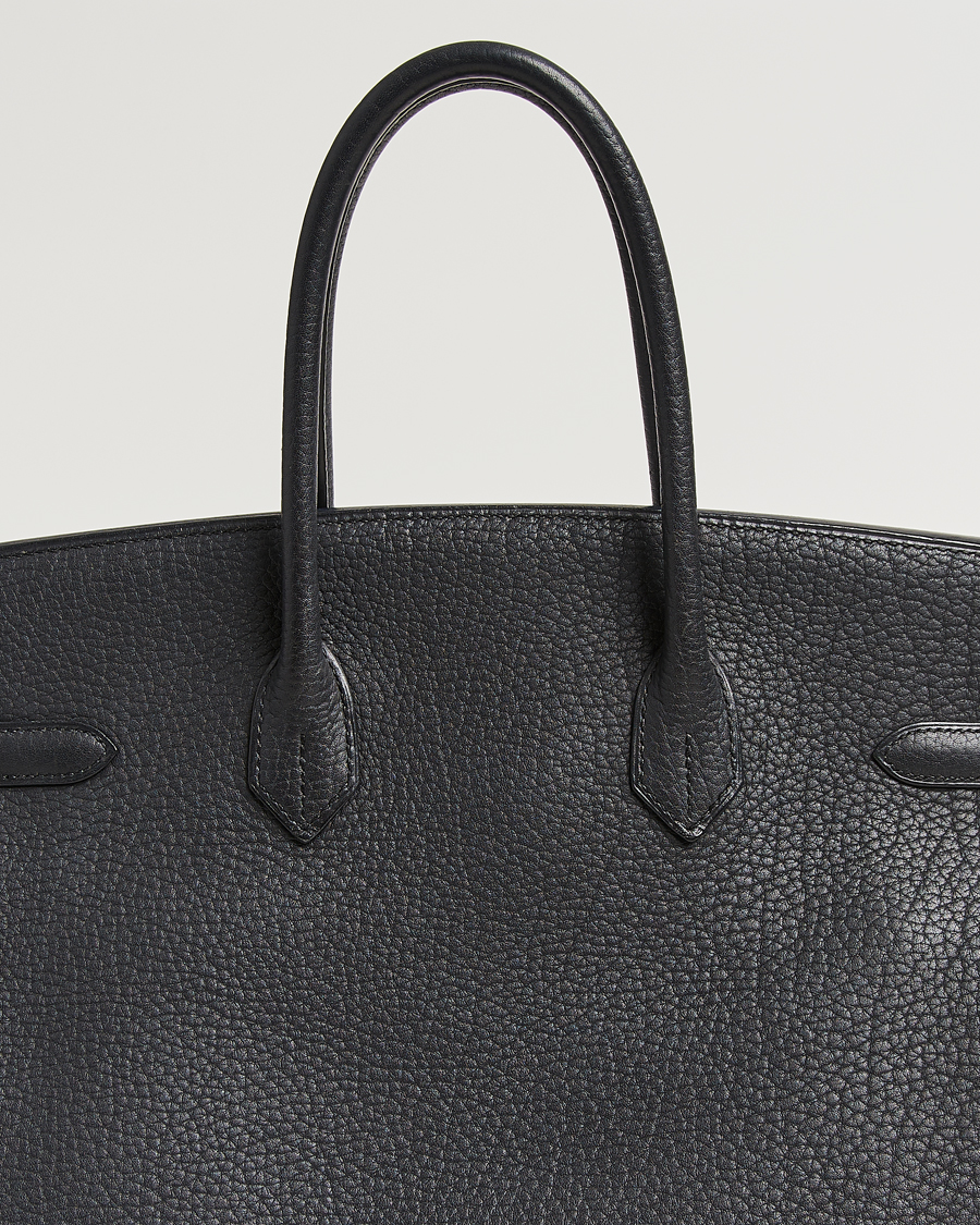 Herr | Pre-Owned & Vintage Bags | Hermès Pre-Owned | Birkin 35 Fjord Leather Black