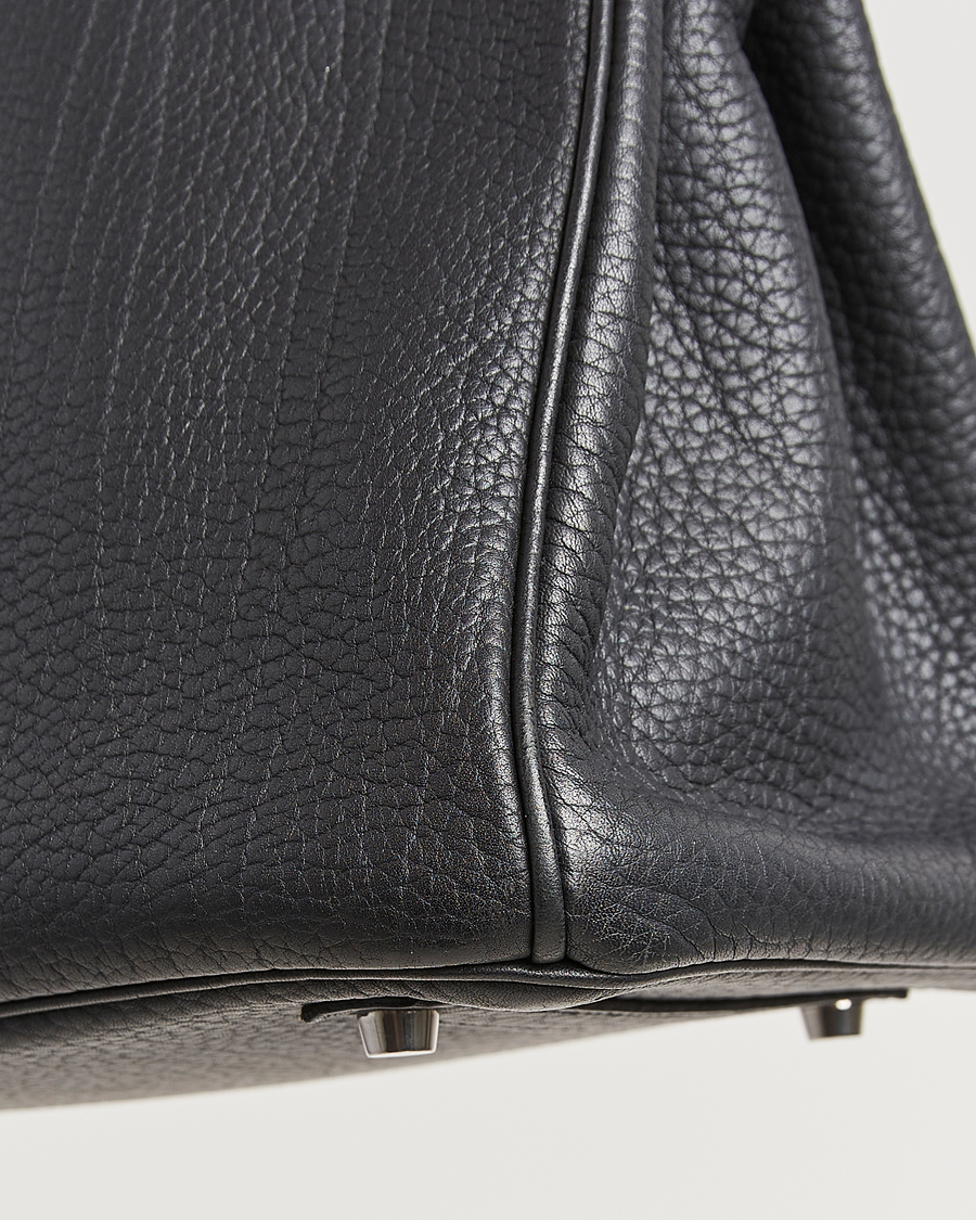 Herr | Pre-Owned & Vintage Bags | Hermès Pre-Owned | Birkin 35 Fjord Leather Black