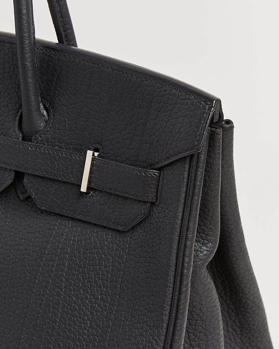 Herr | Pre-Owned & Vintage Bags | Hermès Pre-Owned | Birkin 35 Fjord Leather Black