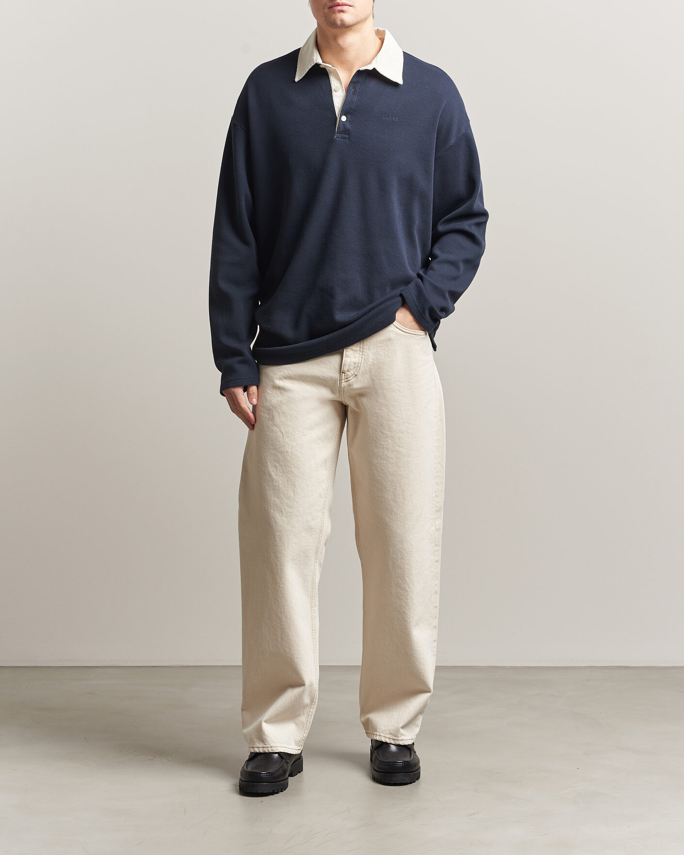Herr | Tröjor | Forét | Match Rugby Structured Sweatshirt Navy