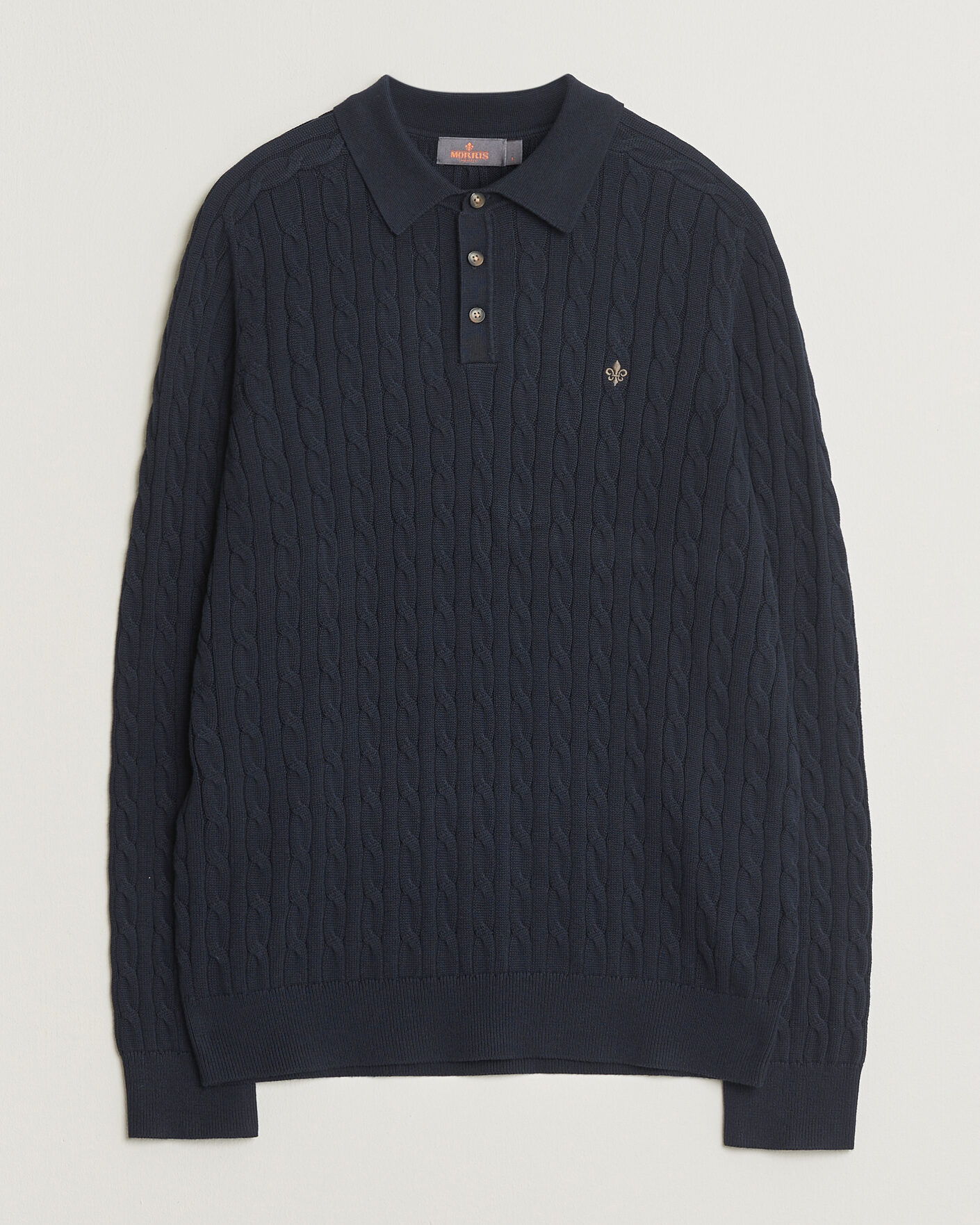 Herr | Tröjor | Morris | Lancaster Cable Polo Navy